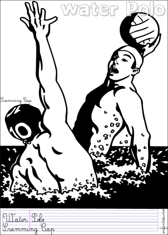coloriage water polo 1